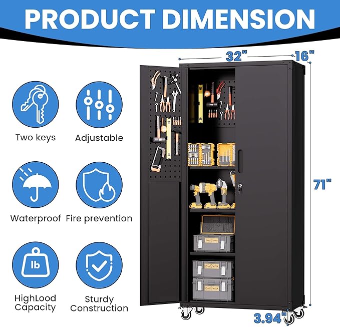 Garage Metal Storage Cabinet - Image 3