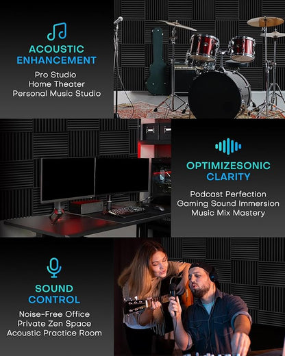 Knightsacoustic 96 Pack Sound Proof Foam Panels - Image 5