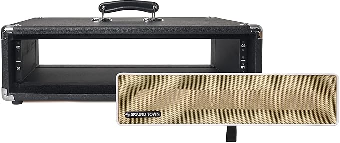 Sound Town Vintage 2U Amp Rack Case, 12.5" Depth - Image 5