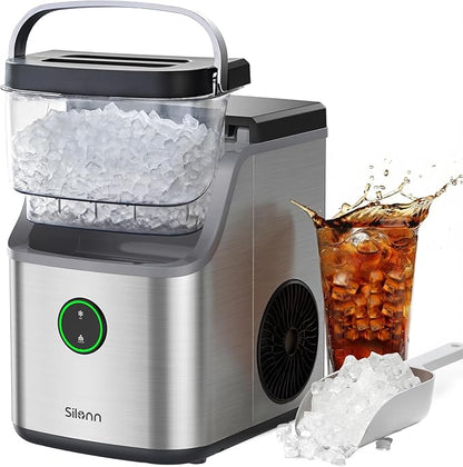 Silonn Nugget Ice Maker Countertop, Ice Basket by Silonn