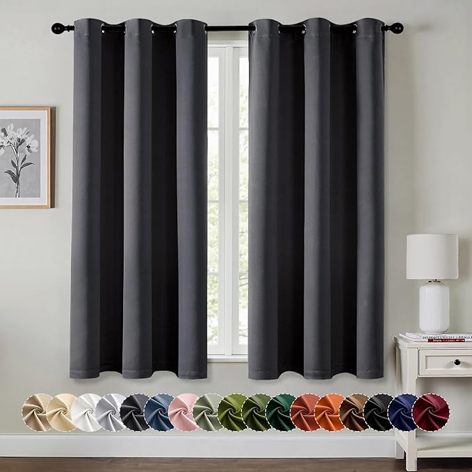 MIULEE Grey Blackout Curtains by MIULEE