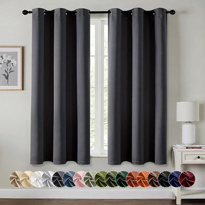 MIULEE Grey Blackout Curtains by MIULEE