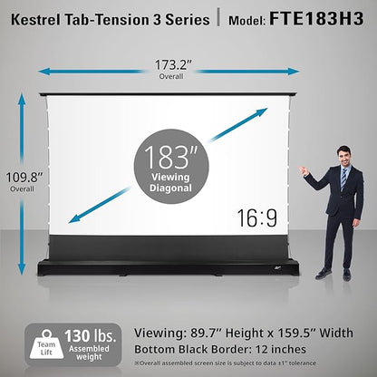 EliteProjector Screens Kestrel Tab-Tension 3 CineWhite, 16:9 Aspect Ratio - Image 5