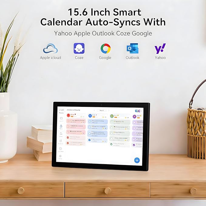 Digital Calendar, Electronic Calendar – Your 15.6” Black Family Command Center - Image 2
