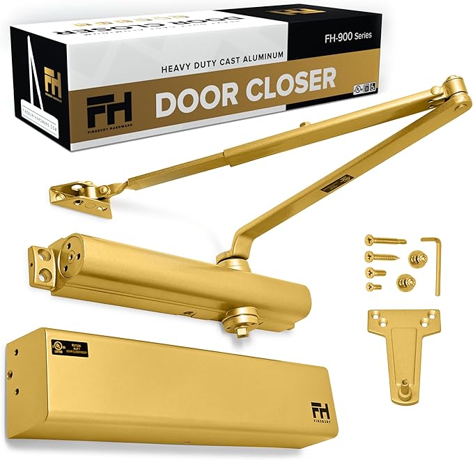 Commercial Door Closer Automatic Heavy Duty High Traffic Adjustable ANSI/BHMA by FINSBURYHARDWARE