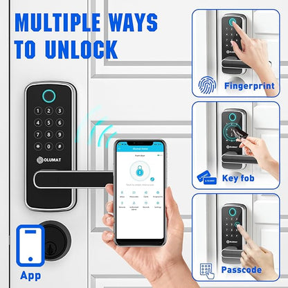 Smart Lock with Handle: Wi-Fi Keyless Entry Door Lock - Image 2