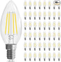 GvvooHome LED Candelabra Light Bulbs, E12 Bulb dimmable, 40 watt Equivalent by GvvooHome