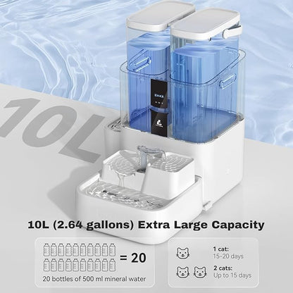 Automatic Cat Water Fountain 10L/338oz Self Filling and Cleaning, Pet Water - Image 3