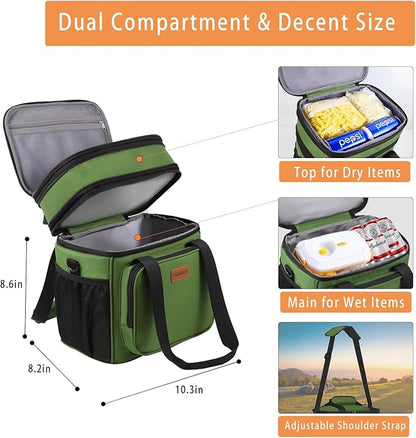 Expandable Large Insulated Lunch Box, Heavy Duty Lunch Cooler Bag Durable - Image 2
