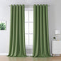 DUALIFE Sage Green Curtains for Bedroom Blackout 2 Panels Grommet Top Thermal by DUALIFE