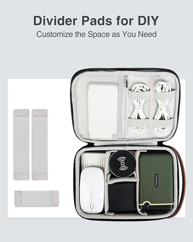 Luxtude Electronics Organizer Travel Case, Portable Tech Organizer - Image 6