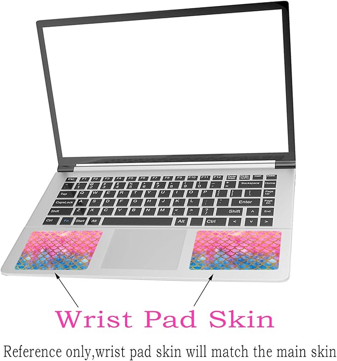 Laptop Skin Sticker Decal, Decorative Waterproof Removable, Mermaid Scale - Image 3