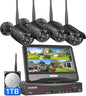 Hiseeu 2.4G/5G Wireless Pro Security Camera System, 10.1" LCD 8MP Monitor by Hiseeu