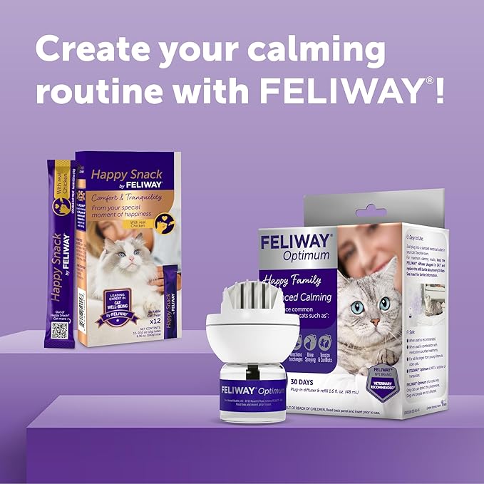 FELIWAY® Optimum 30 Day Cat Calming Plug In Pheromone Diffuser Starter Kit - Image 10