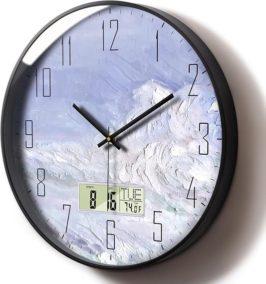 SCOAGE Digital Wall Clock Battery Operated by SCOAGE