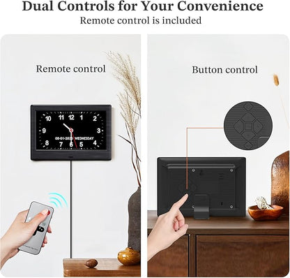 7'' Digital Clocks, 12 Reminders & 6 Alarms, Dementia Clock - Image 4
