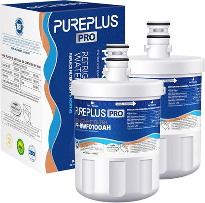 PUREPLUS PRO NSF/ANSI 53&42 Certified Refrigerator Water Filter Replacement by PUREPLUS