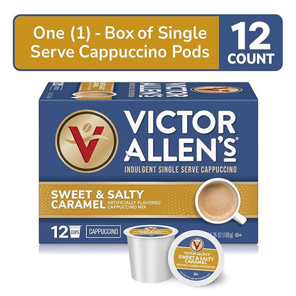Victor Allen's Coffee Sweet and Salty Caramel Flavored Cappuccino, Single Serve - Image 3