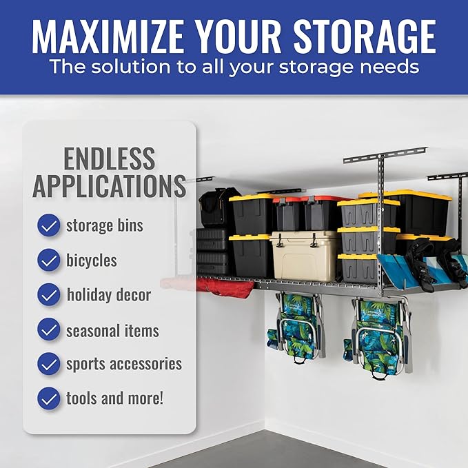 SafeRacks Overhead Garage Storage Rack - Image 4