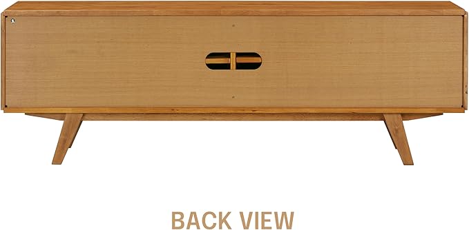 NTC Sapa Mid-Century Modern Solid Wood TV Stand 4-Door Media Console - Image 7