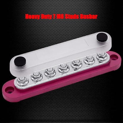 7 x M6 Studs Power Distribution Block Bus Bar 12V, Ampper 5.9" HD 150A Marine - Image 2