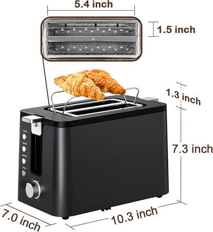 Mecity Toaster 2 Slice Stainless Steel Body, Cancel Functions, Warming Rack - Image 8