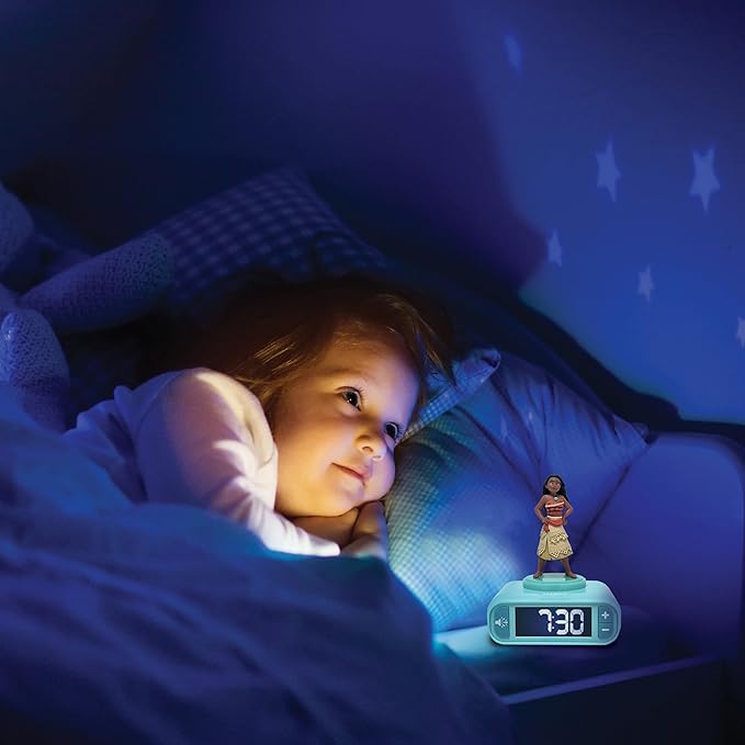LEXiBOOK, Moana Nightlight Alarm Clock, Sounds and Melodies, Backlit LCD Screen - Image 6
