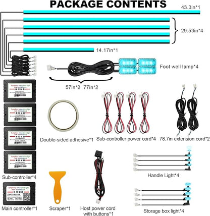 Acrylic Interior Car Lights, AMKI Car LED Strip Light - Image 5