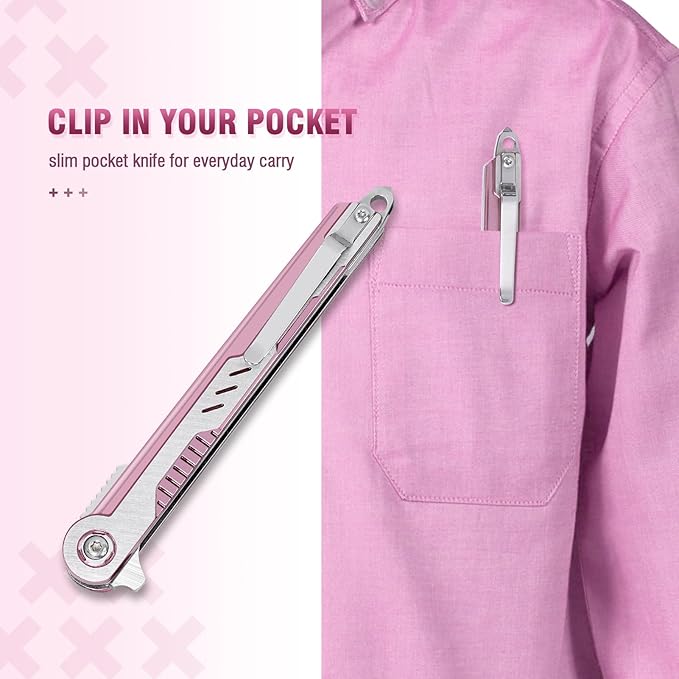 Pink Pocket Knife for Women - Image 5