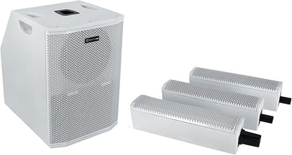 Rockville TITAN ARRAY SYSTEM White, 3200W Powered Column Array Speaker System - Image 4