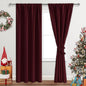 JIUZHEN Christmas Blackout Curtains by JIUZHEN