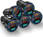 car charger, ancekoy 65w 4-port car charger adapter, main product view