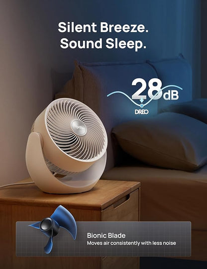 Dreo Fan for Bedroom, Table Air Circulator for Whole Room, 11 Inch, 40ft Strong - Image 5