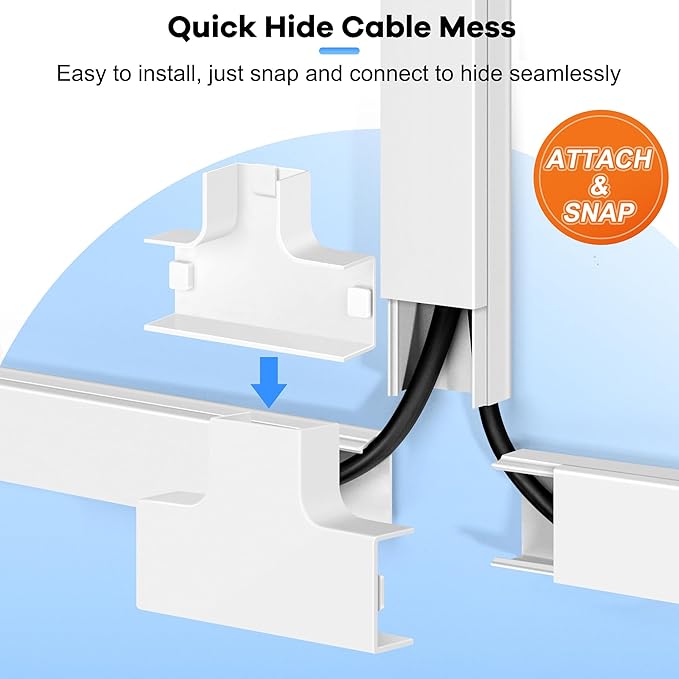 126in Cord Hider Kit, ZhiYo Cord Covers - Image 7