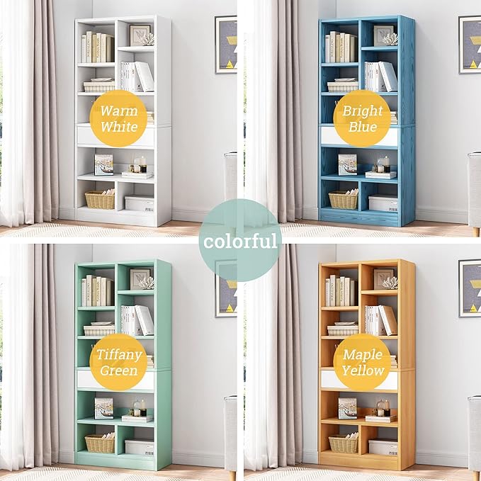IOTXY Wooden Open Shelf Bookcase - Image 4