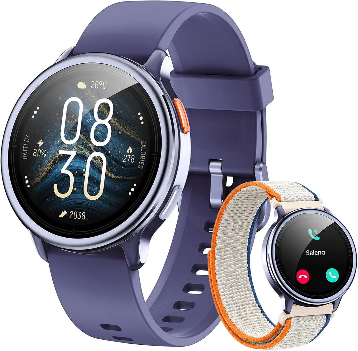 aeac smart watch for women, 1.27" hd smartwatch, main product view