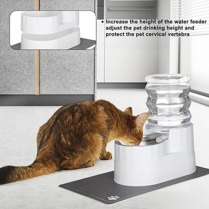RIZZARI Automatic Pet Water Dispenser: 5L White Cats and Dogs Gravity Feeder - Image 4