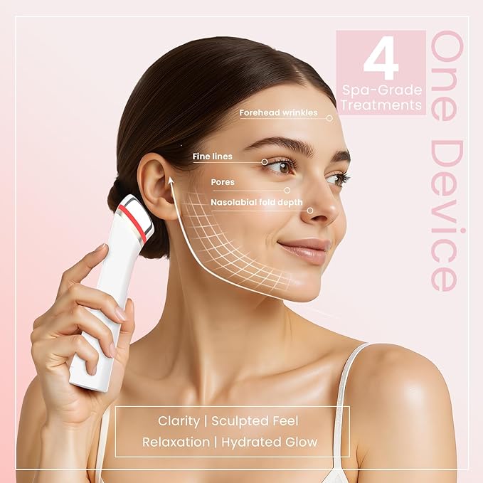Face Lift Device – 8 in 1 Skin Tightening and Lifting, LED Light Therapy - Image 6