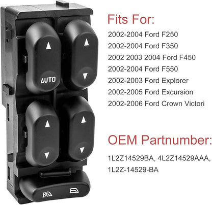 1L2Z14529BA Driver Side Power Master Power Window Switch Compatible - Image 5