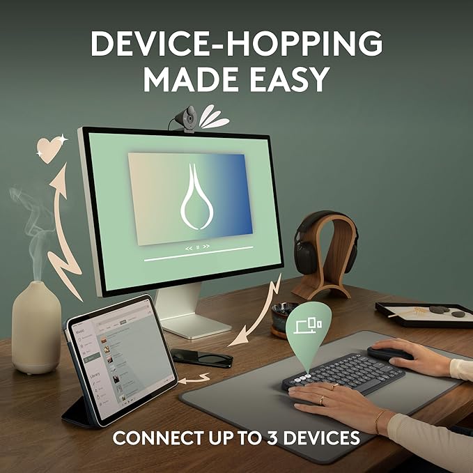 Logitech Pebble Keys 2 K380s, Slim and Portable, Easy-Switch - Image 3