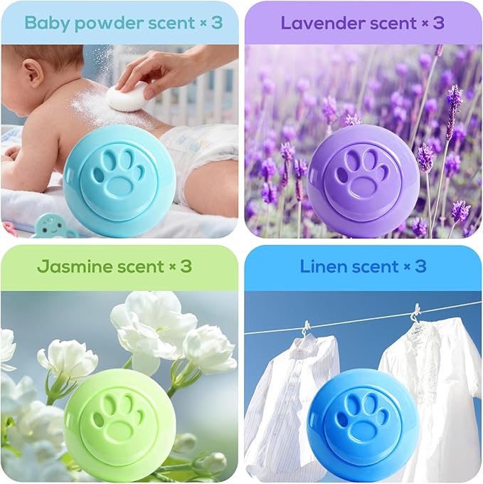 SCENTORINI Shoe Deodorizer Balls, 12 Pack Sneaker Deodorizer Balls, Odor - Image 2