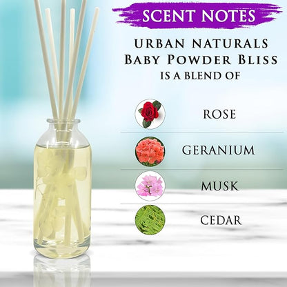 Urban Naturals Baby Powder Bliss Reed Diffuser Set | Made - Image 4