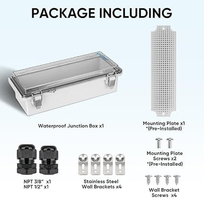 TICONN Waterproof Electrical Junction Box IP67 ABS Plastic Enclosure - Image 6
