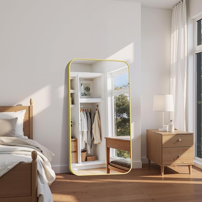 FORBATH 30x55 Inch Gold Bathroom Mirror - Image 3
