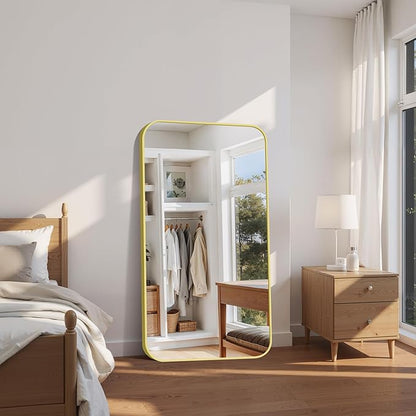 FORBATH 30x55 Inch Gold Bathroom Mirror - Image 3