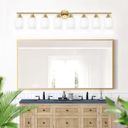 Guliaofo 8-Light Vanity Lights, Brushed Gold Bathroom Light Fixture - Image 6