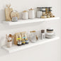 48in Floating Shelves for Wall, 2 Pack Long Wall Mounted Engineered Wood Shelves by Marsmiles