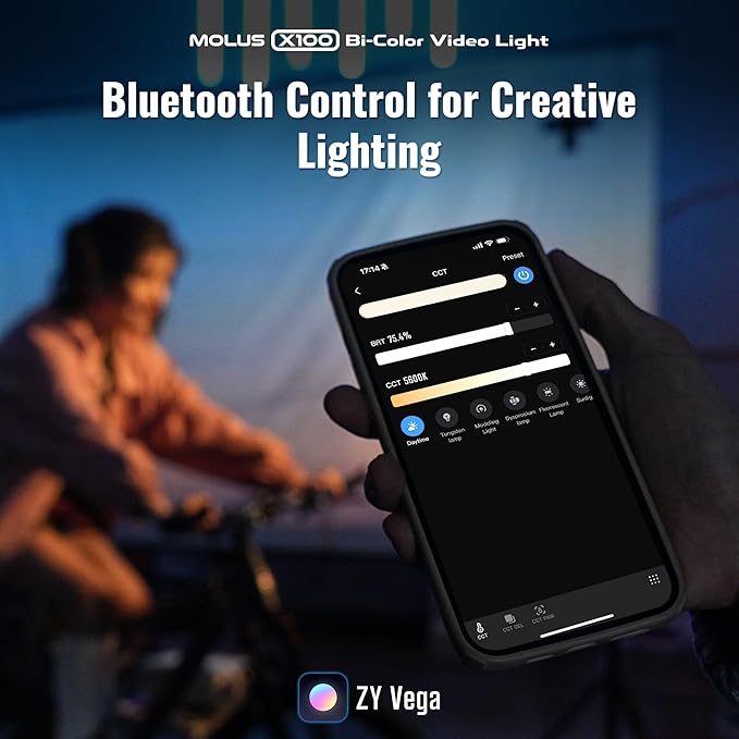 ZHIYUN MOLUS X100 Bi-color Combo 100W Video Light V2 Upgraded Version - Image 4