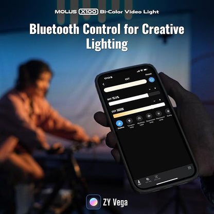 ZHIYUN MOLUS X100 Bi-color Combo 100W Video Light V2 Upgraded Version - Image 4