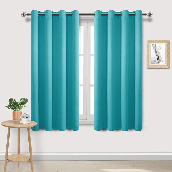 DWCN Room Darkening Blackout Curtains, Thermal Light Blocking Drapes by DWCN